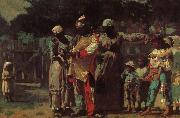 Winslow Homer Carnival costumes for dress up oil painting artist